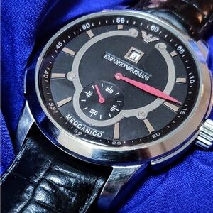Emporio Armani AR-4600 Automatic Mecchanico Luxury Mens Watch 43mm